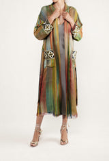 Darai Duster - Green Robe Rosewater House 