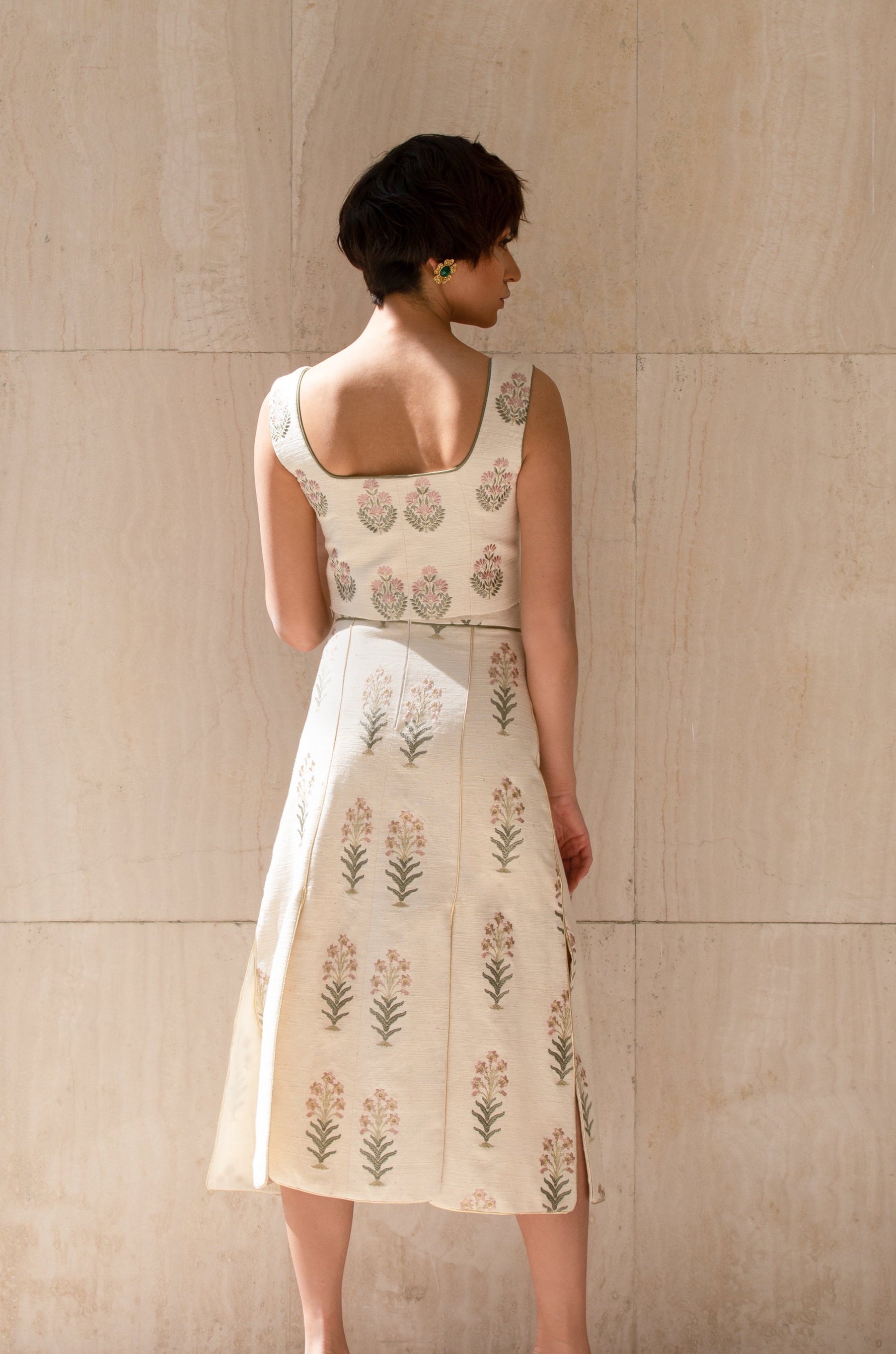 Shalimar Ensemble - Ecru Sets Rosewater House