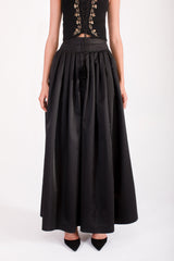 Yass Taffeta Ball Skirt - Black Long Skirts Rosewater House 