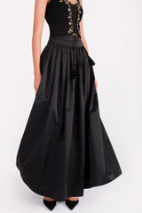 Yass Taffeta Ball Skirt - Black Long Skirts Rosewater House 