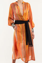 Darai Isfahan Dress - Orange Dress Rosewater House 