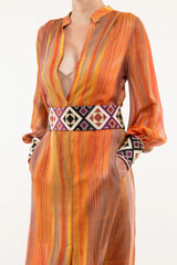 Darai Isfahan Dress - Orange Dress Rosewater House 