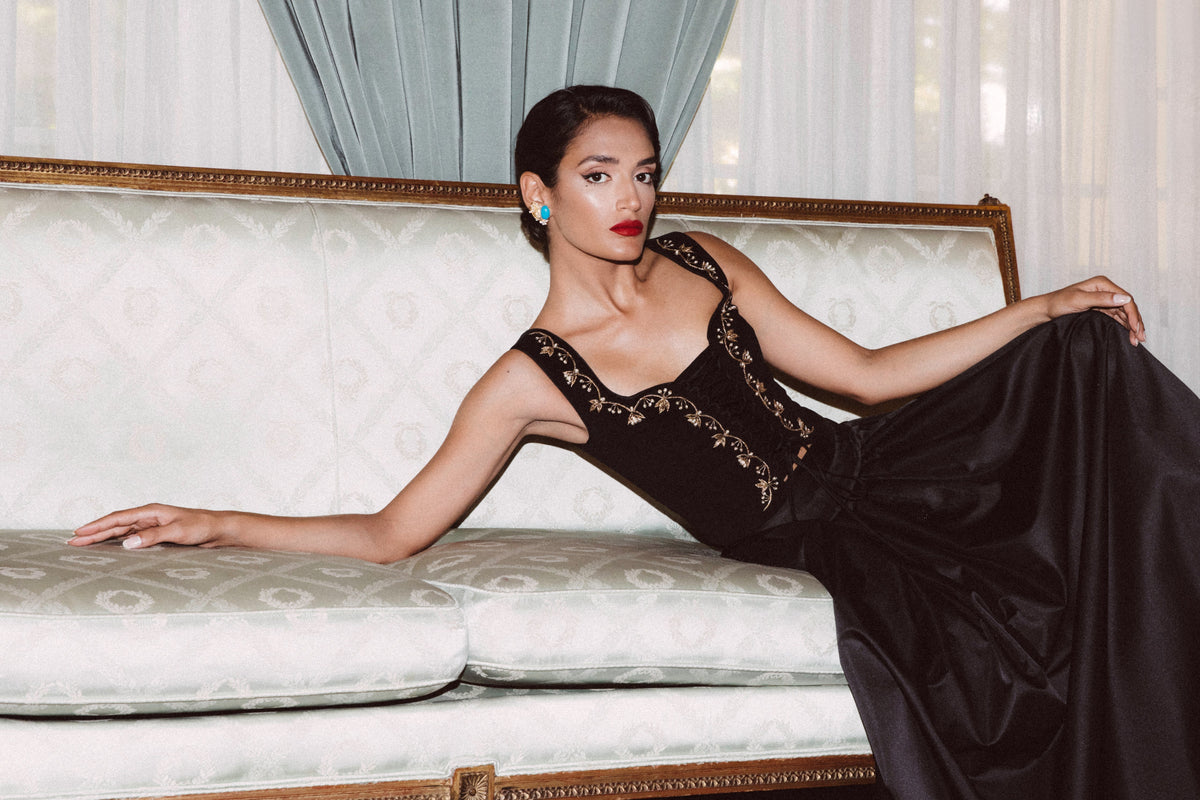 Yass Taffeta Ball Skirt - Black Long Skirts Rosewater House