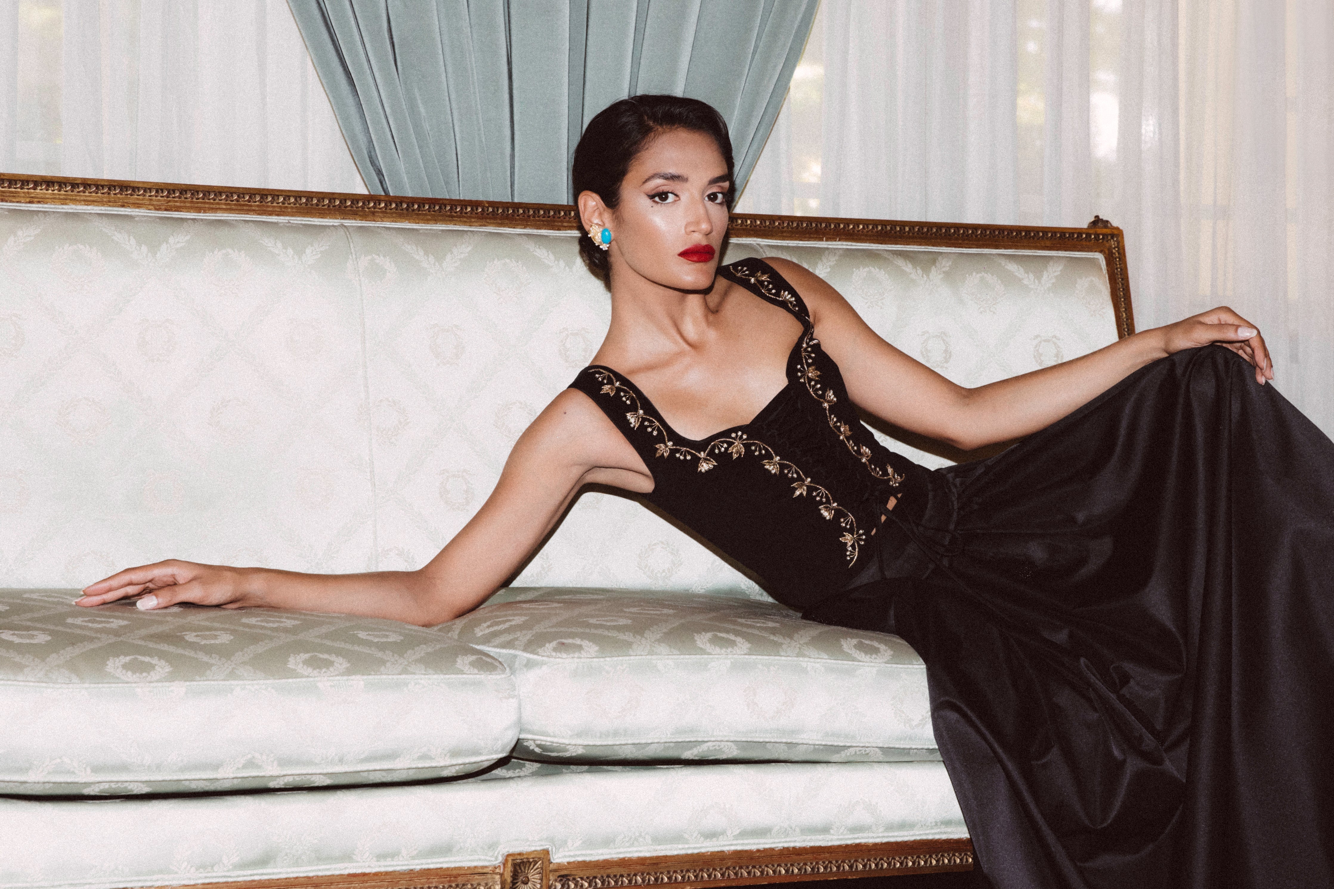 Yass Taffeta Ball Skirt - Black Long Skirts Rosewater House