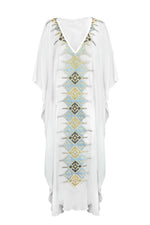 KHAZAR KAFTAN - WHITE Rosewater House