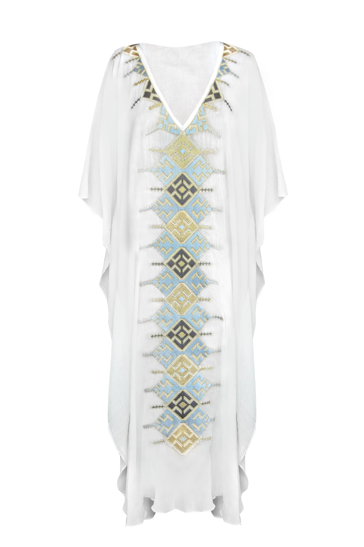 KHAZAR KAFTAN - WHITE Rosewater House