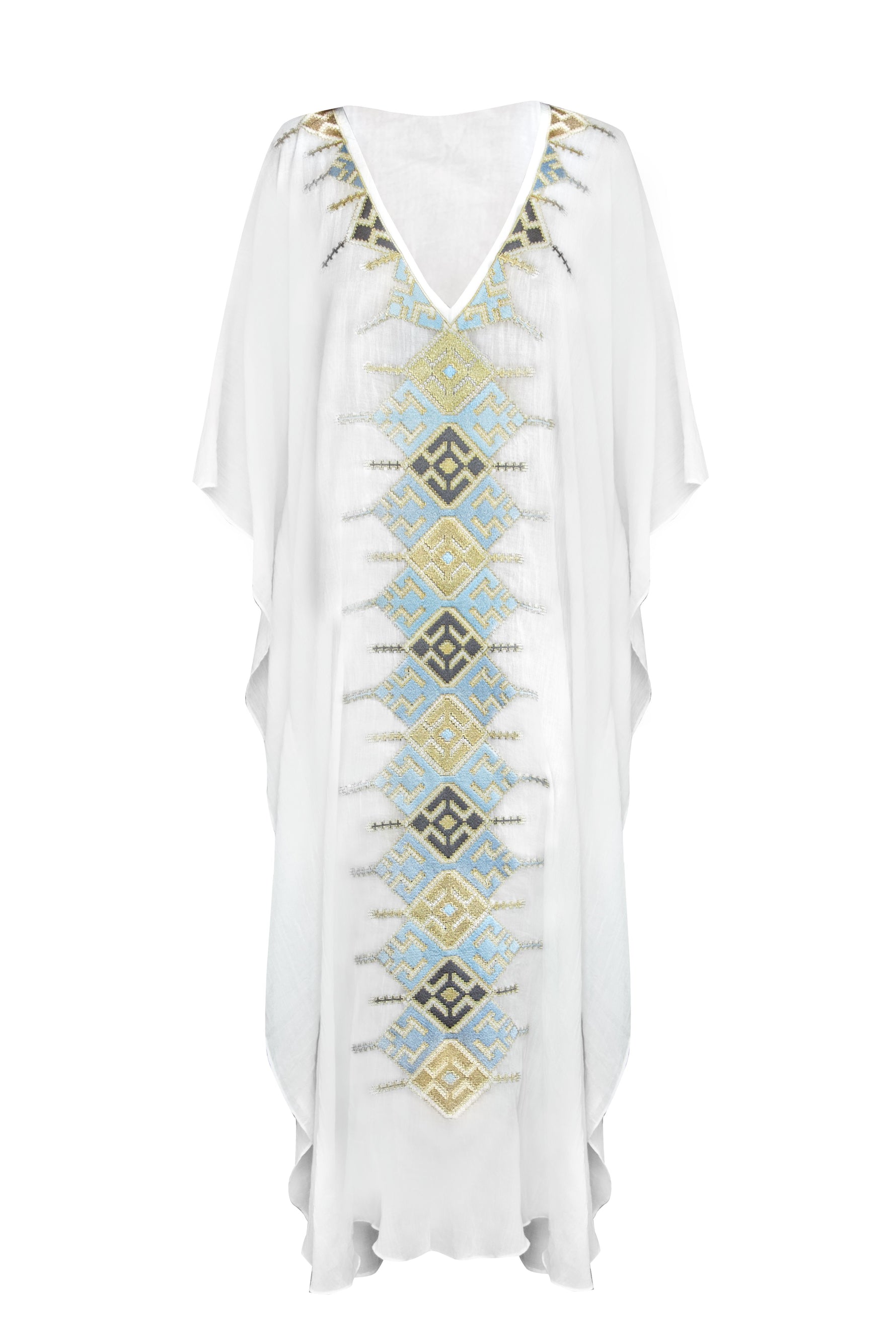 KHAZAR KAFTAN - WHITE Rosewater House