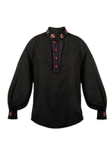 Boteh Blouse - Black Blouses Rosewater House 