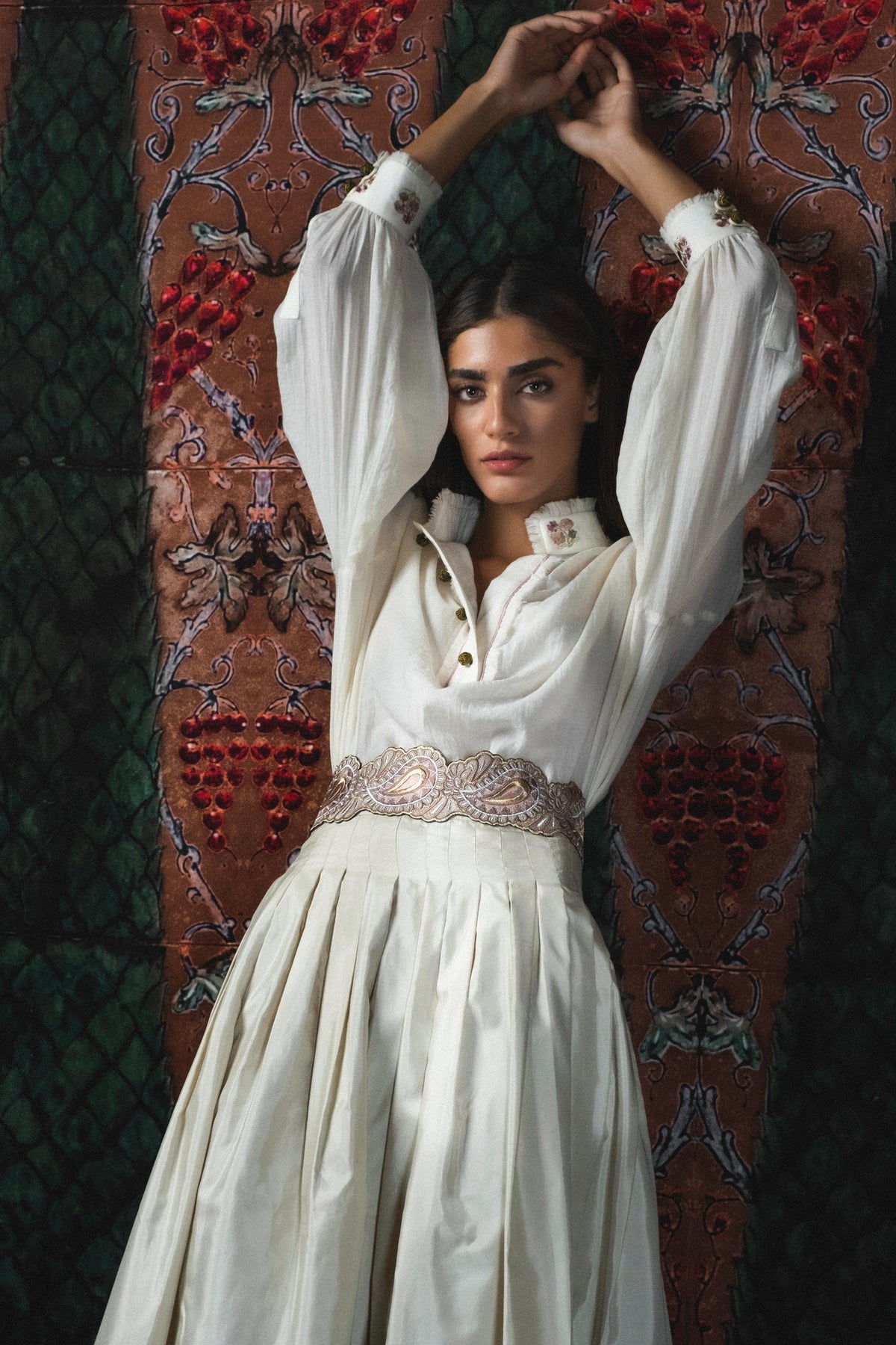 Yass Taffeta Ball Skirt - Ivory Long Skirts Rosewater House