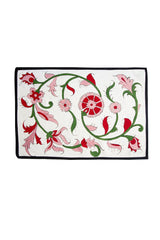 Isfahan Hand-Painted Placemats - Pink & Green Rosewater House 