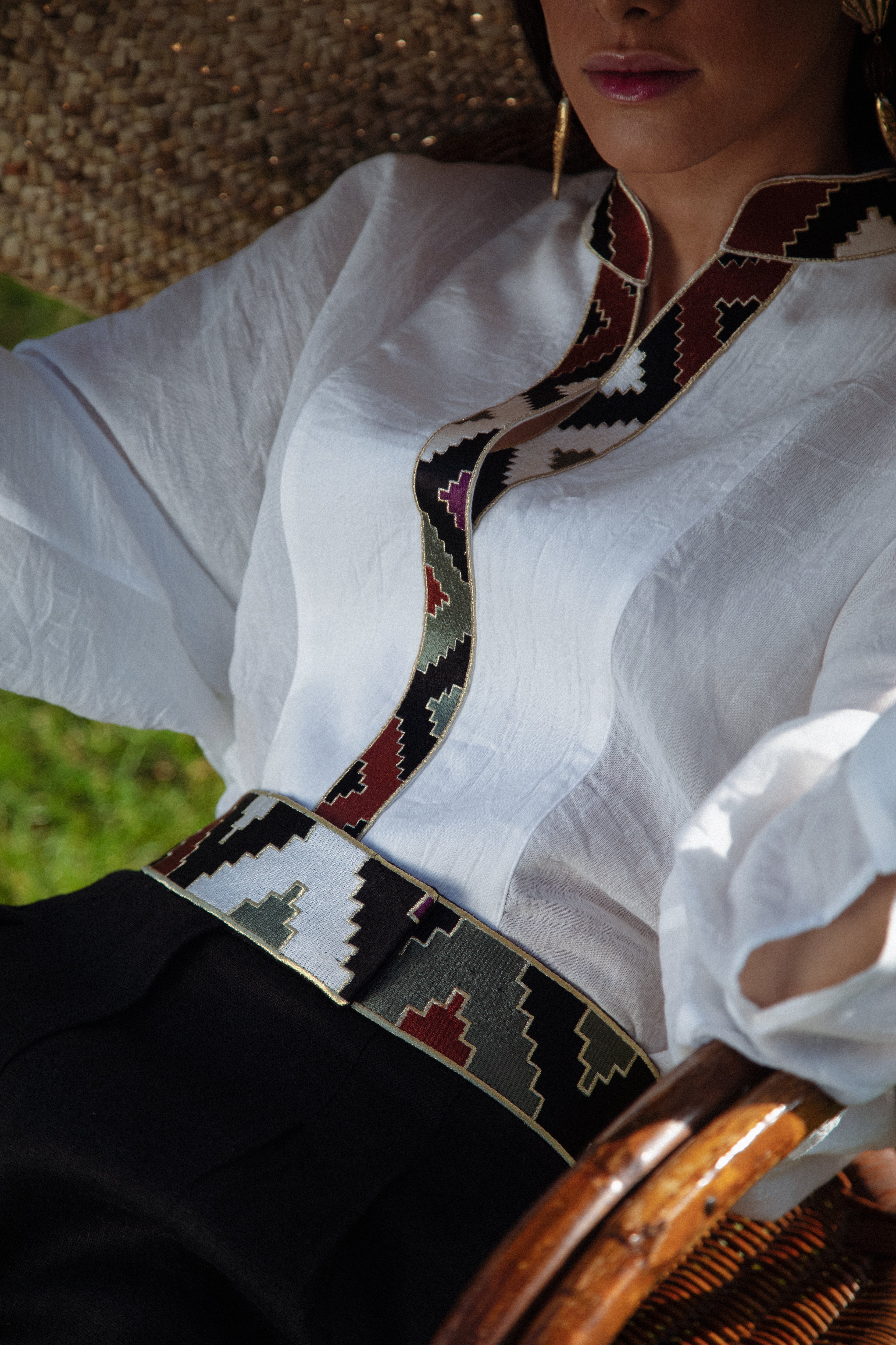 Gileva Blouse - White Tops-Blouse Rosewater House