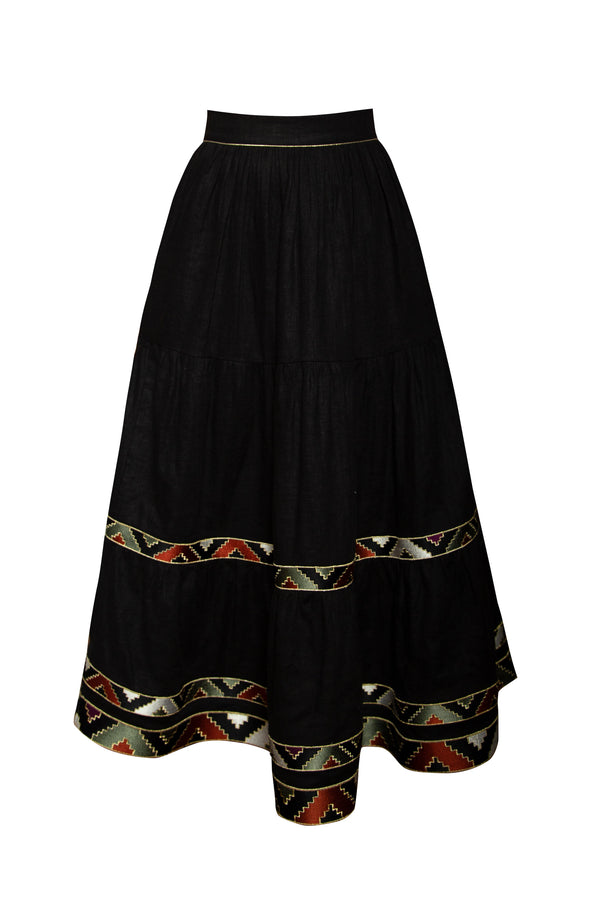 Gilara Skirt - Black Skirts Rosewater House 