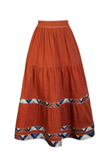 Gilara Skirt - Brick Skirts Rosewater House 