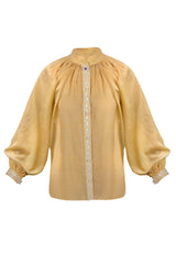 Golchin Blouse - Yellow Blouses Rosewater House 