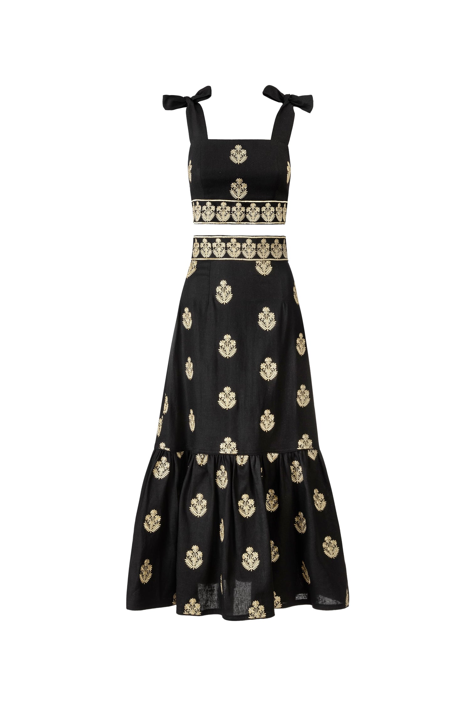 Begum Set - Black & Gold ; SAMPLE Rosewater House
