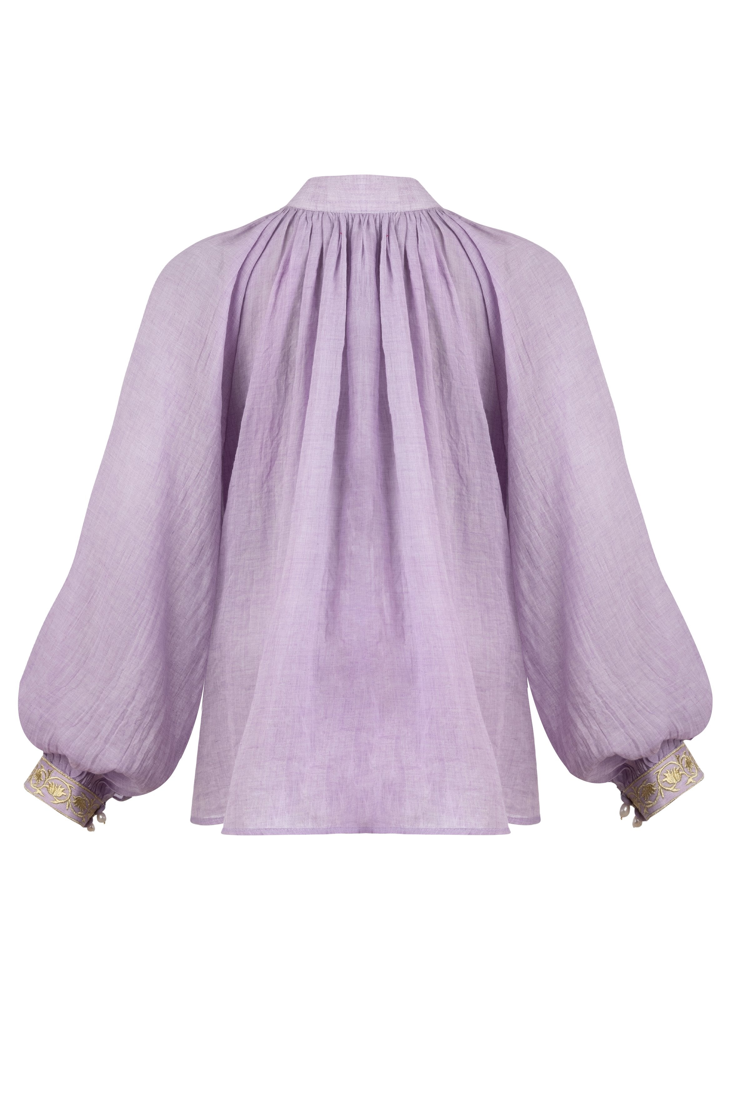 Niloufar Blouse - Lilac Tops - Blouse Rosewater House