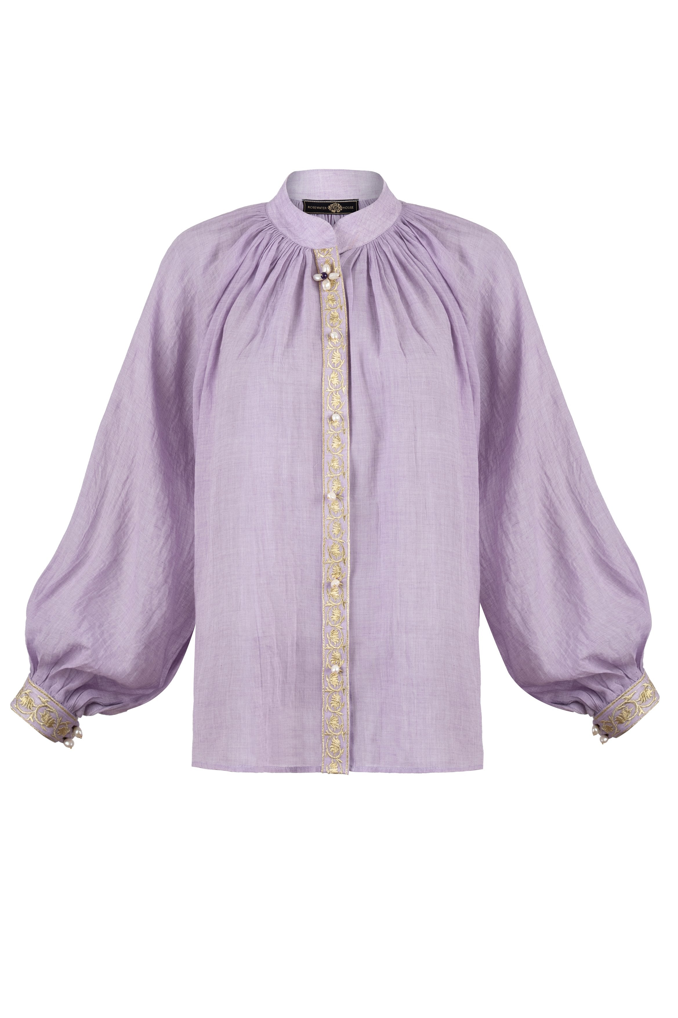 Niloufar Blouse - Lilac Tops - Blouse Rosewater House