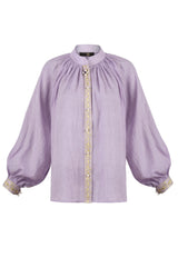 Niloufar Blouse - Lilac Tops - Blouse Rosewater House 