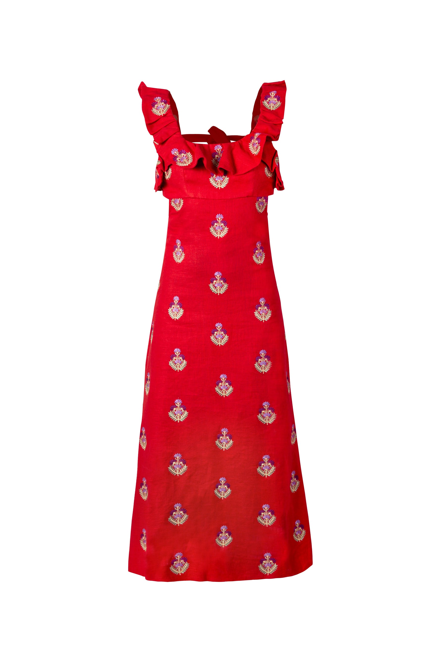 Malika Dress - Red Dresses - Formal Rosewater House