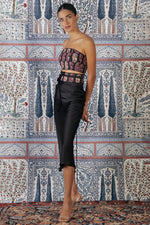 Silk Avin Slip Skirt - Black Skirt RoseWaterHouse