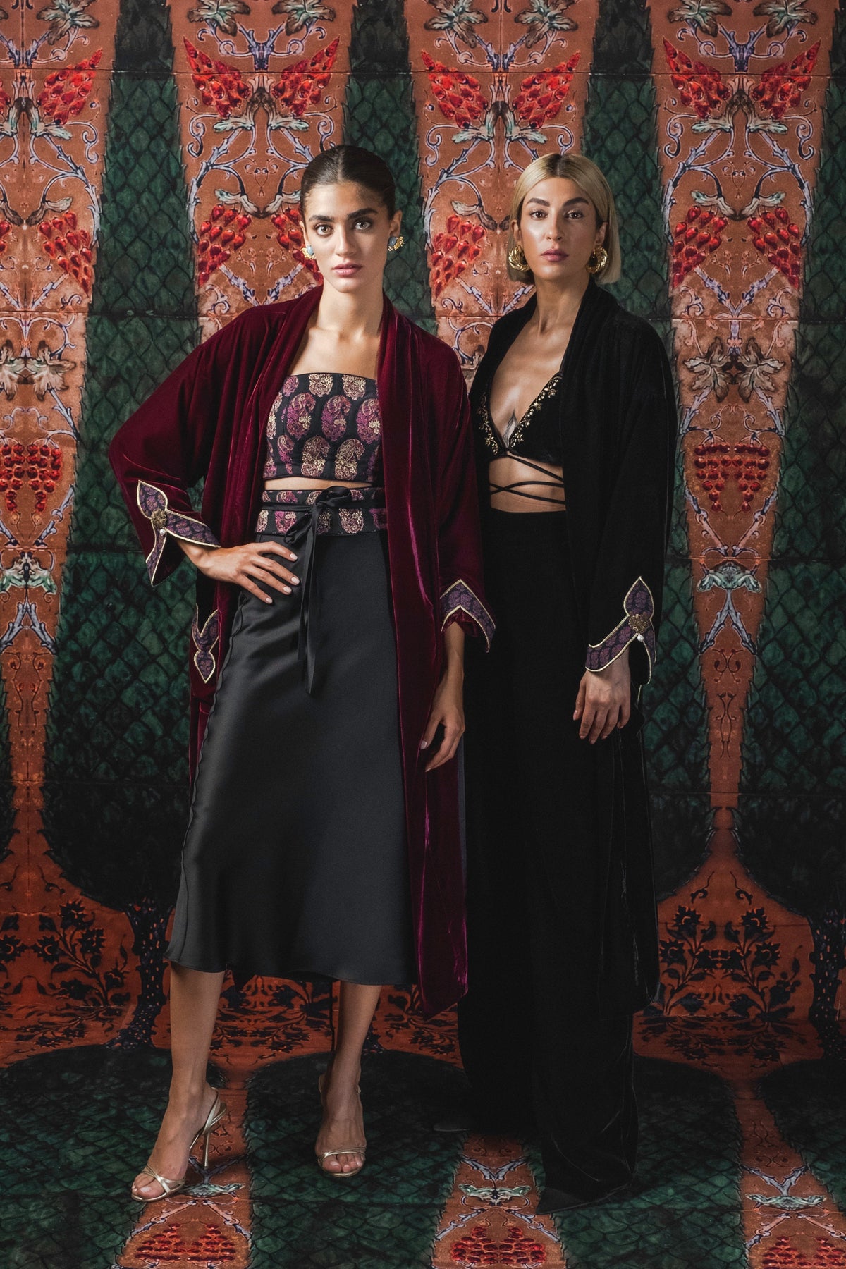 Silk Avin Slip Skirt - Black Skirt RoseWaterHouse