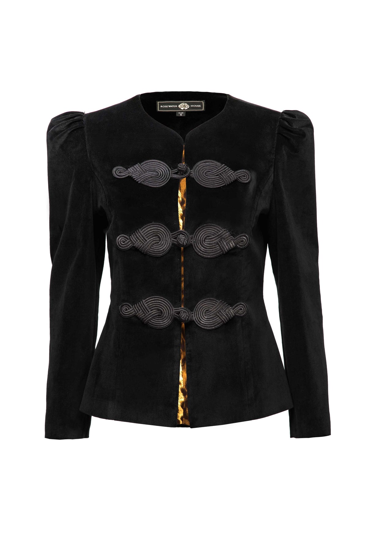 The Coco Jacket - Black & Black Jacket Rosewater House