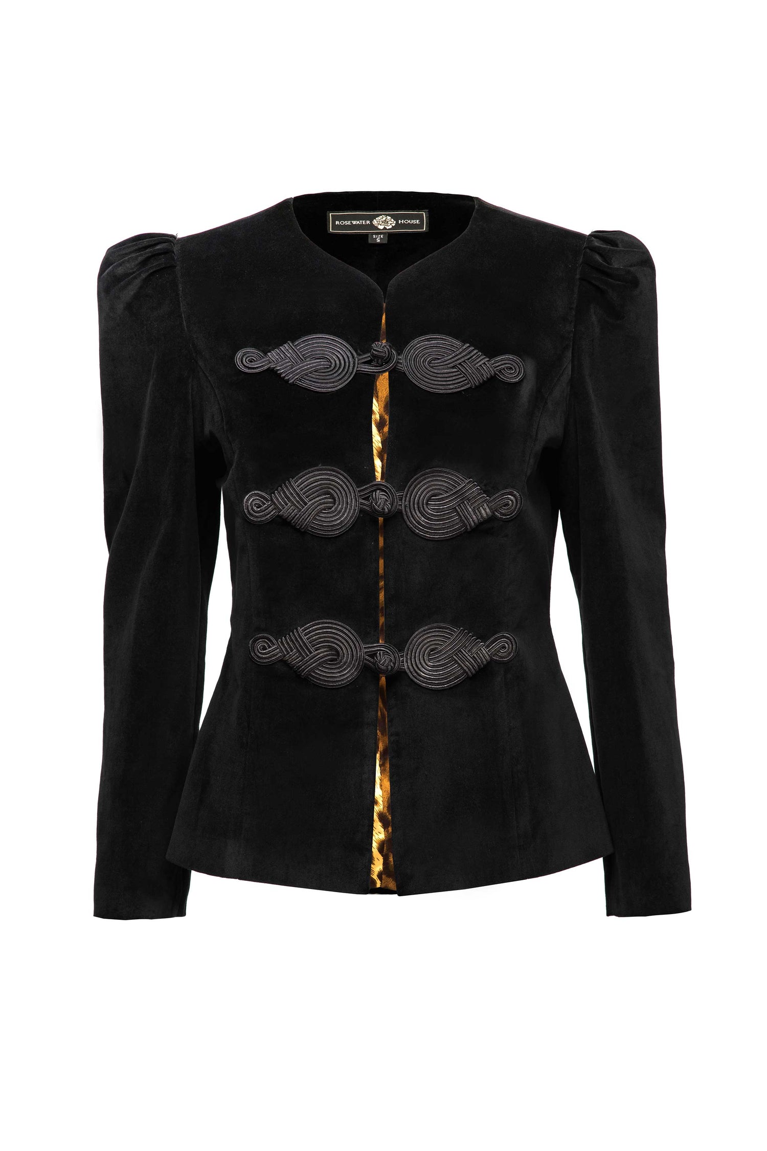 The Coco Jacket - Black & Black Jacket Rosewater House