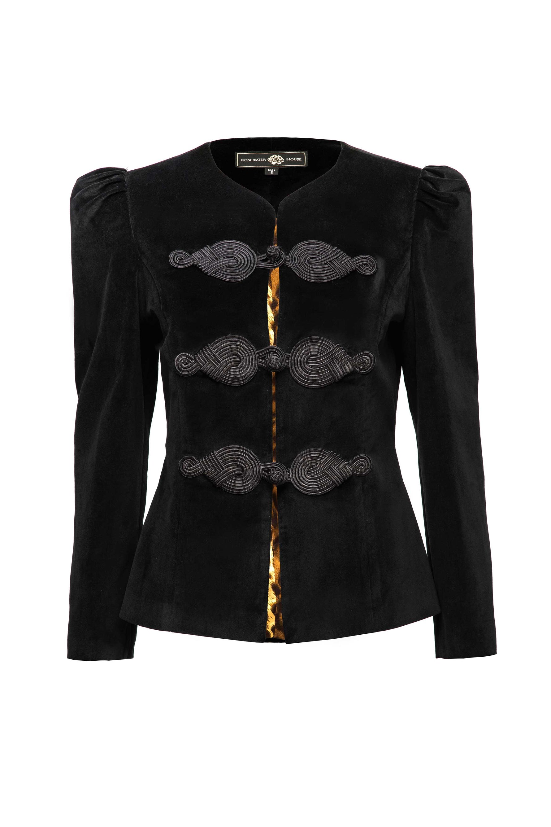The Coco Jacket - Black & Black Jacket Rosewater House