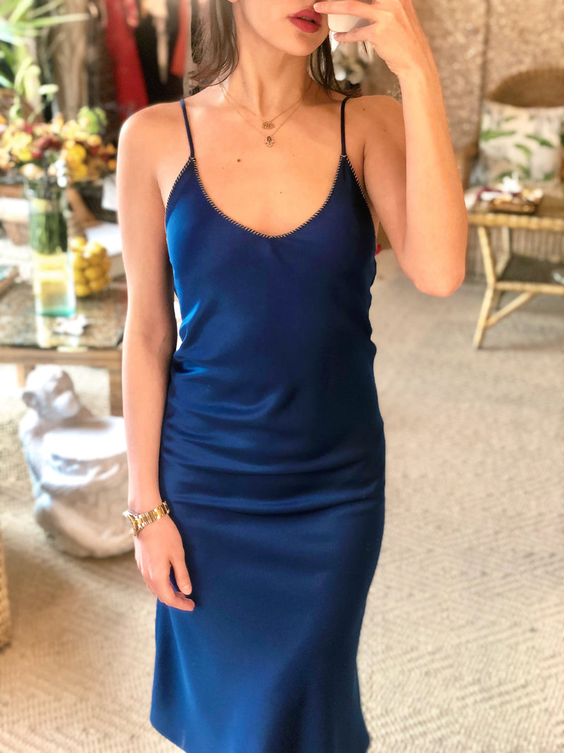 Darya Slip Dress - Cobalt Dress RoseWaterHouse 