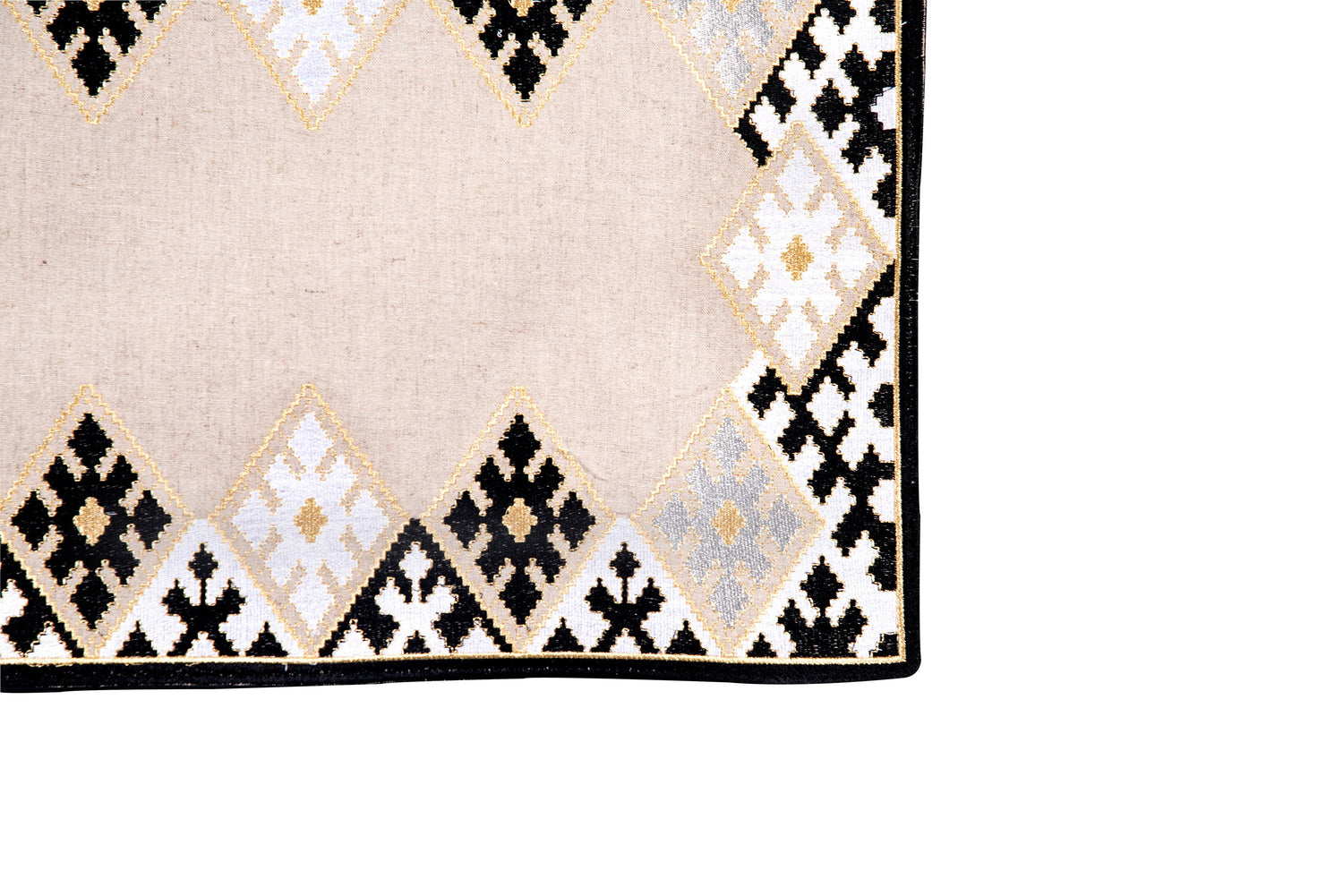Hand-Embroidered Placemats - Black RoseWaterHouse