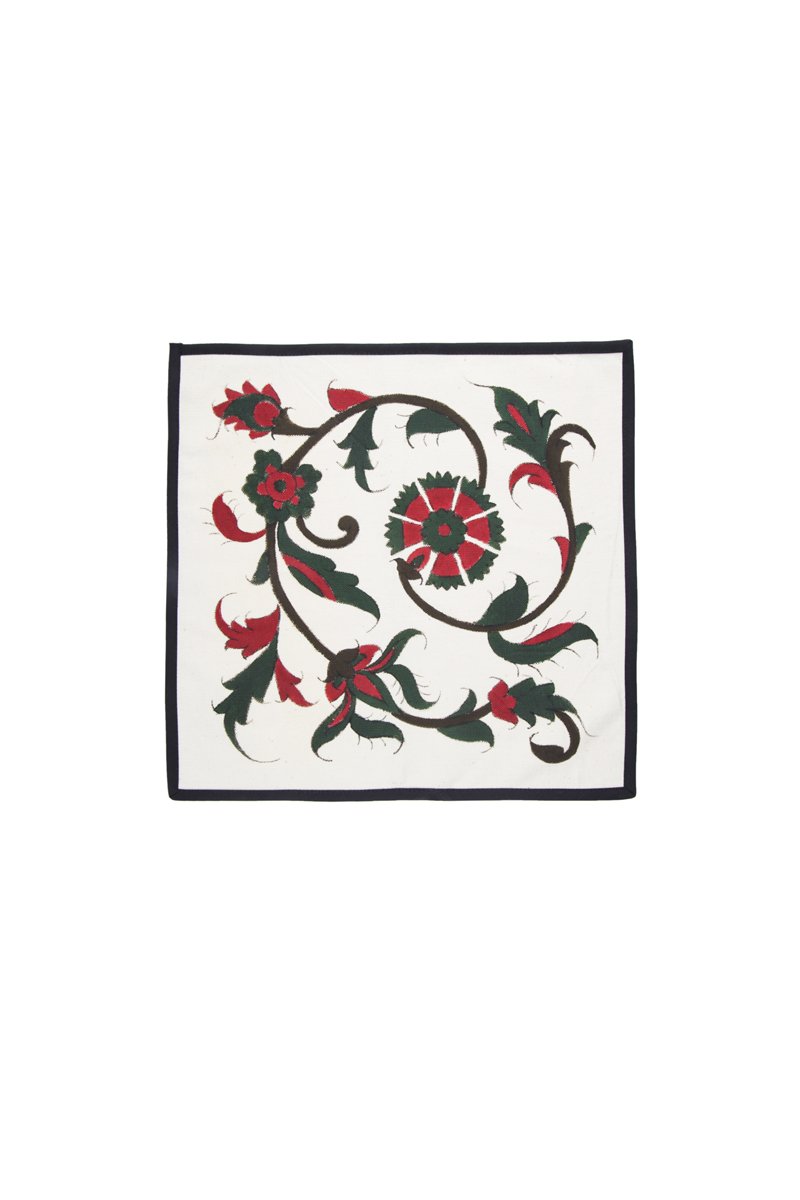 Hand-Painted Isfahan napkin - Holiday Combo Rosewater House 