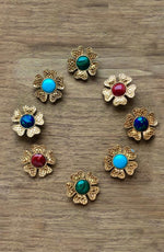 Sogol Earrings - Malachite earrings Rosewater House
