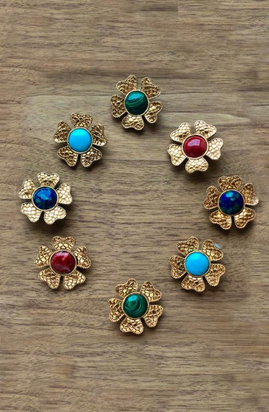 Sogol Earrings - Malachite earrings Rosewater House