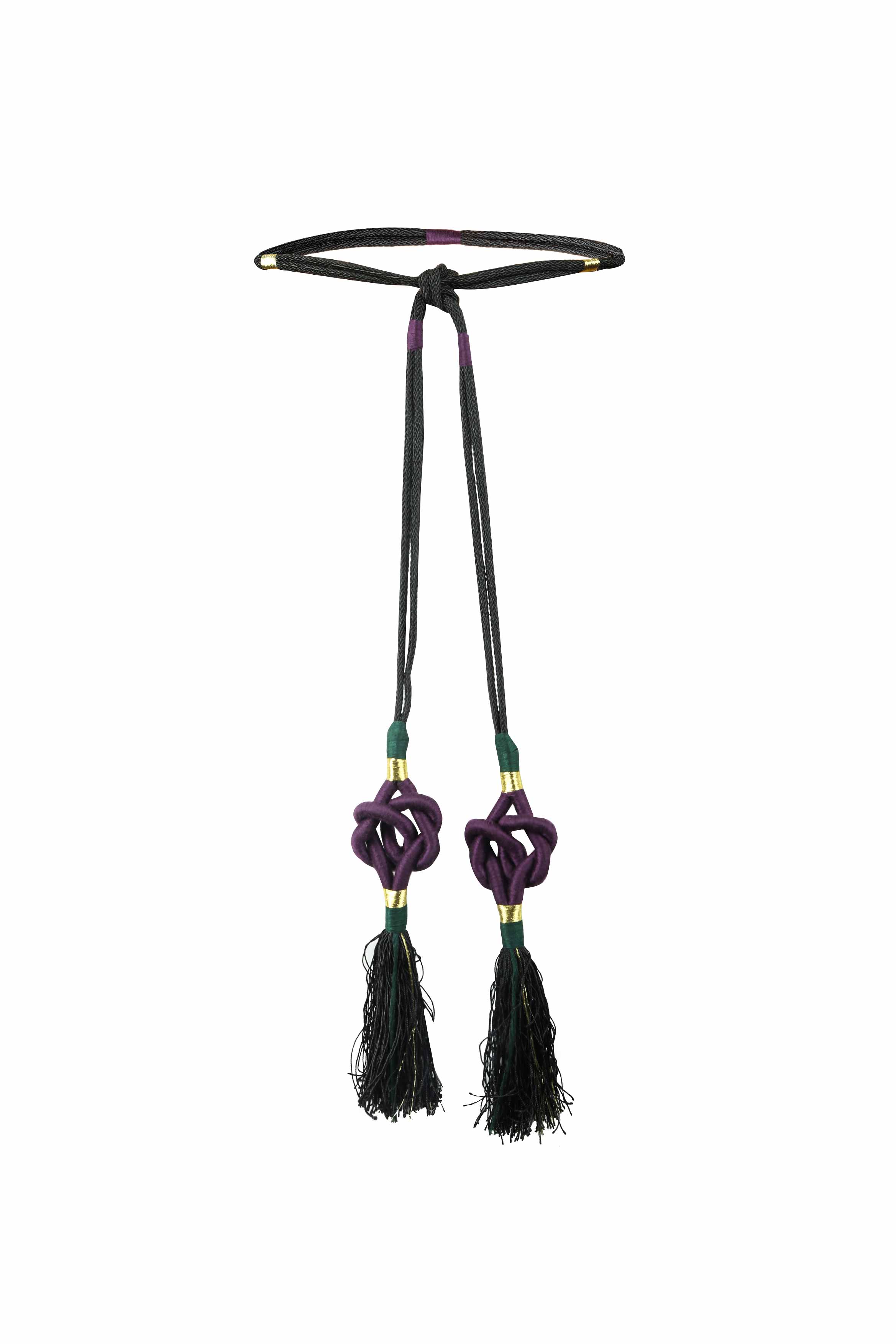 Fringe Tassel belt - Purple Rosewater House