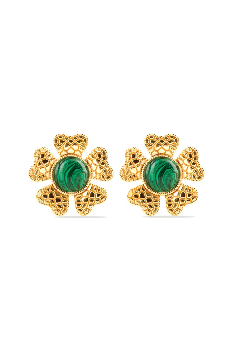 Sogol Earrings - Malachite earrings Rosewater House